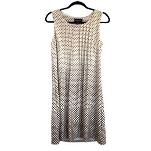 Perceptions Women’s Scattered Polka Dot Sleeveless Dress Size Medium